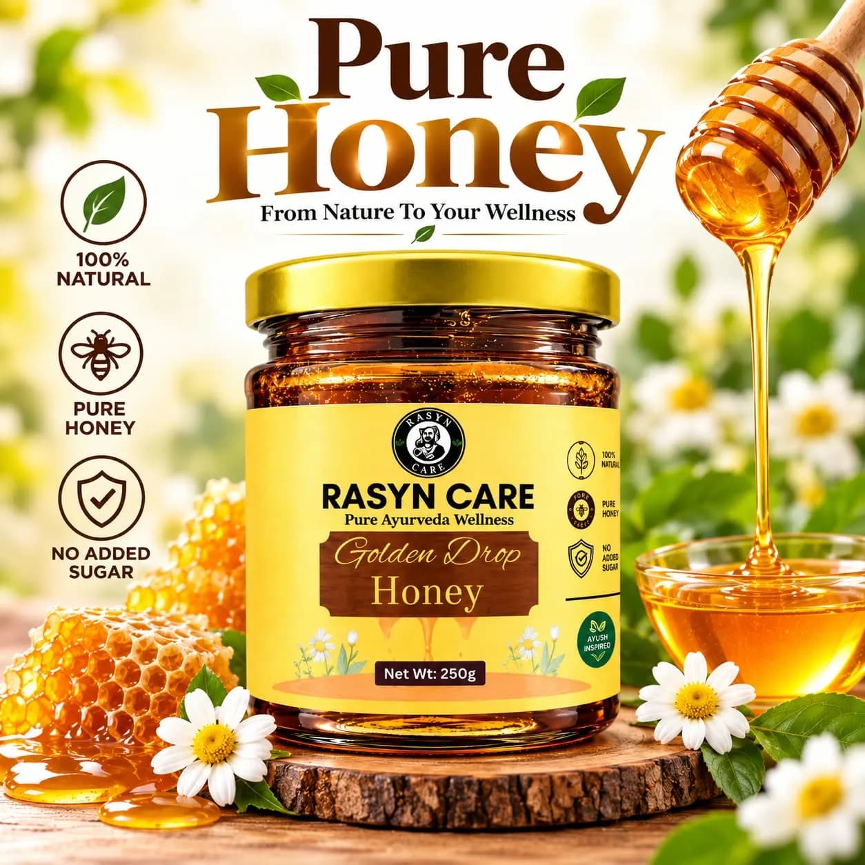Rasyn Care Golden Drop Honey (250g)